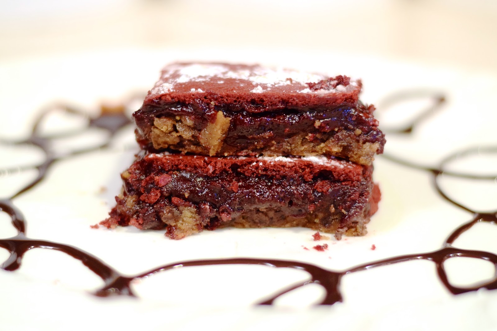 Red Velvet Cookie Bars