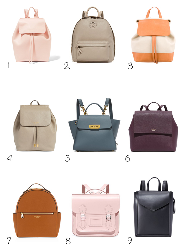 9 Stylish Backpacks