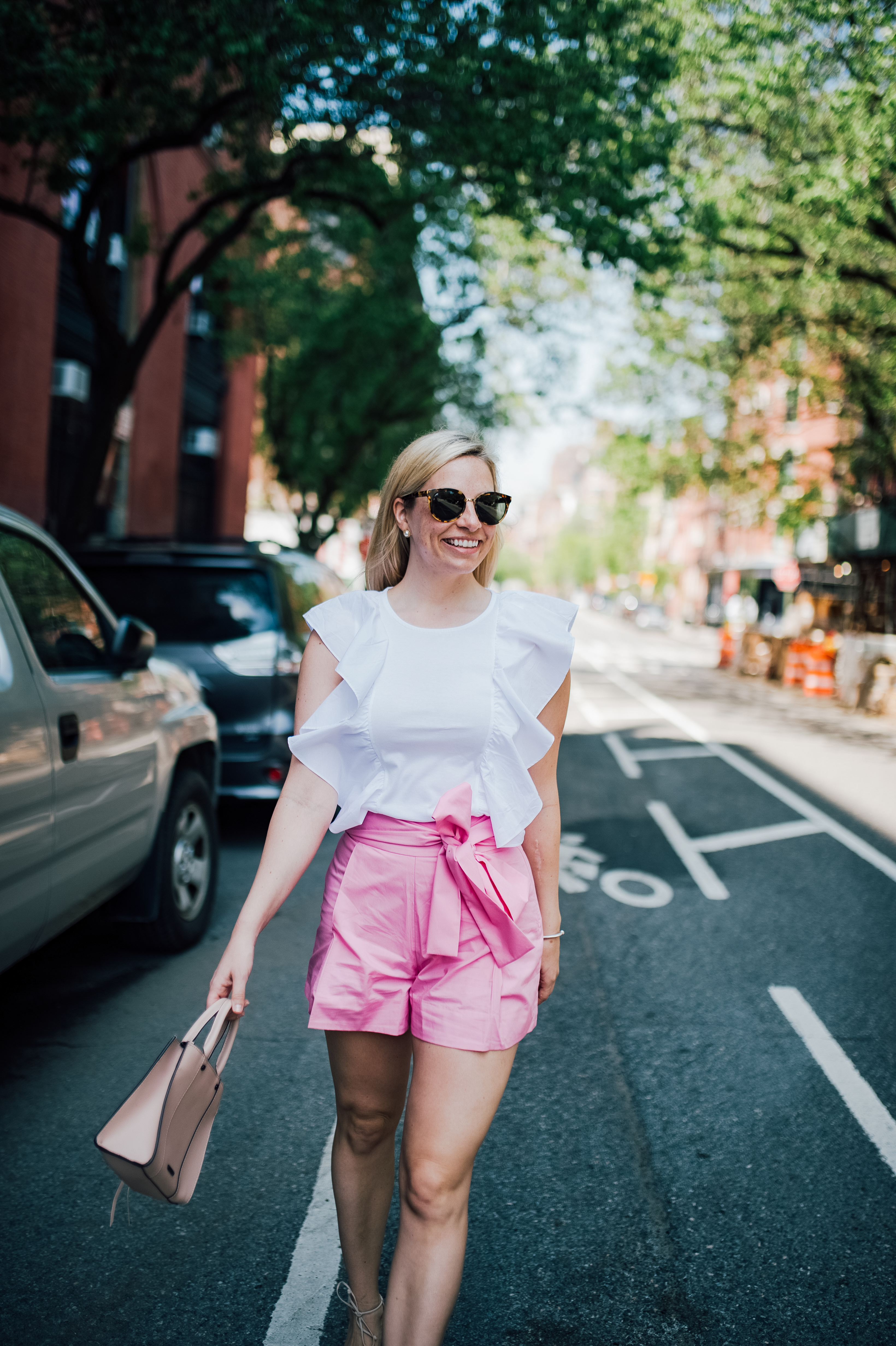 Ruffle Top and Bow Shorts