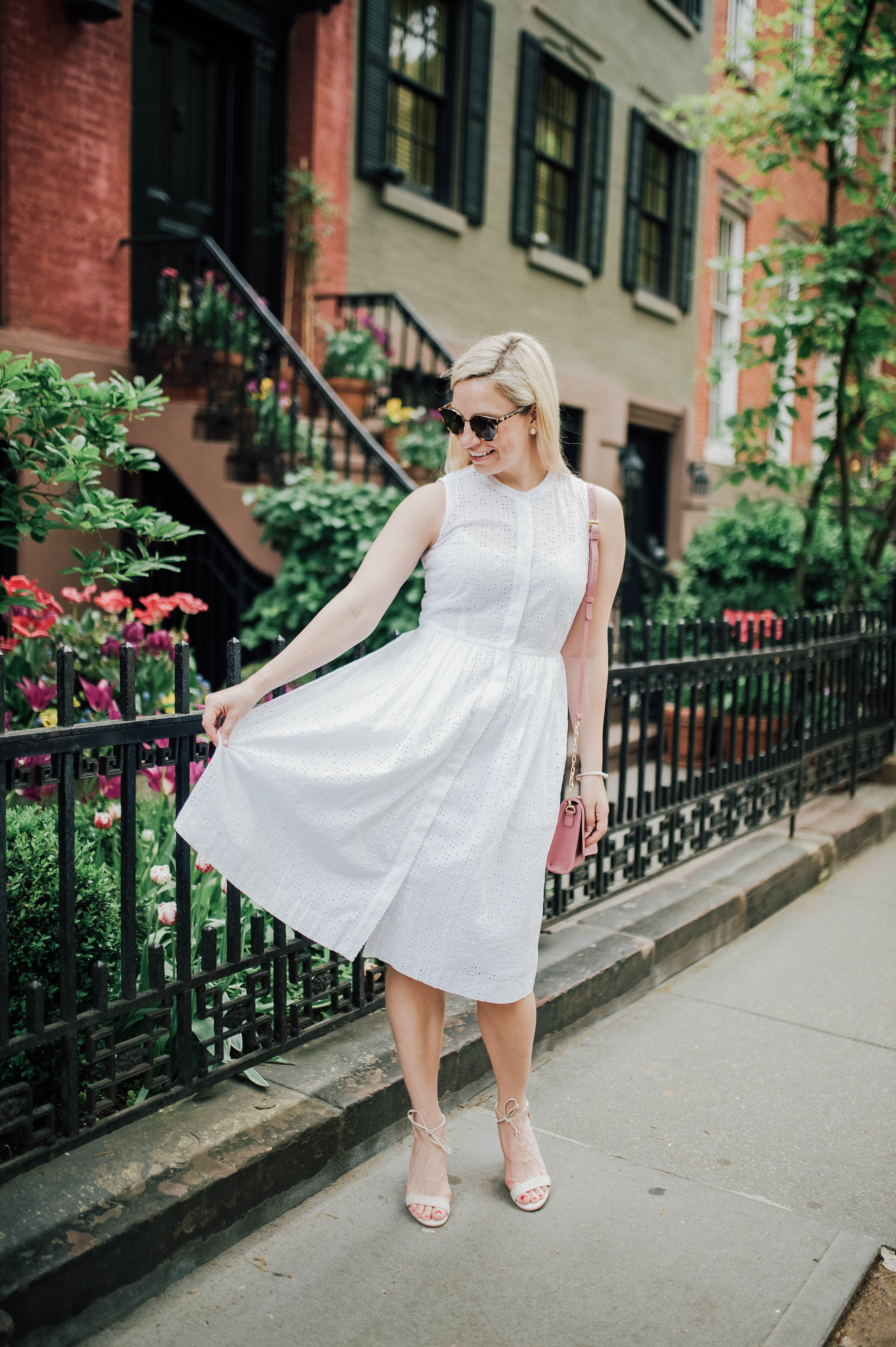 white dress