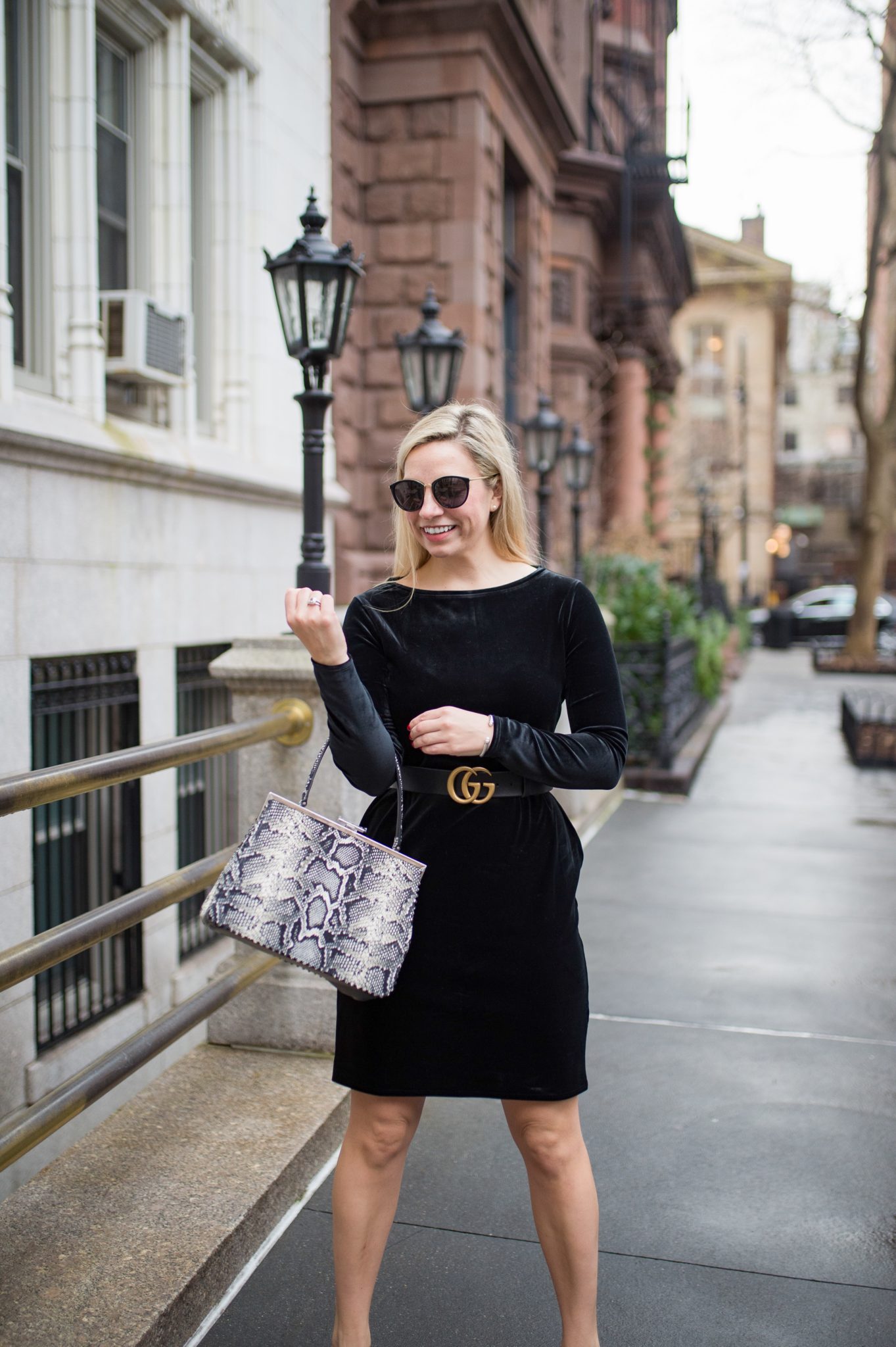 velvet black dress