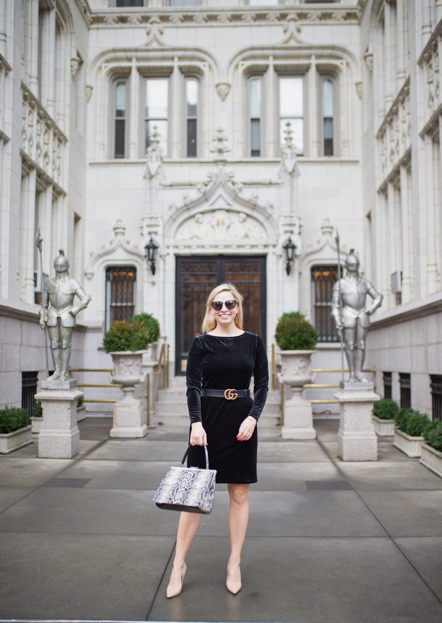 velvet black dress