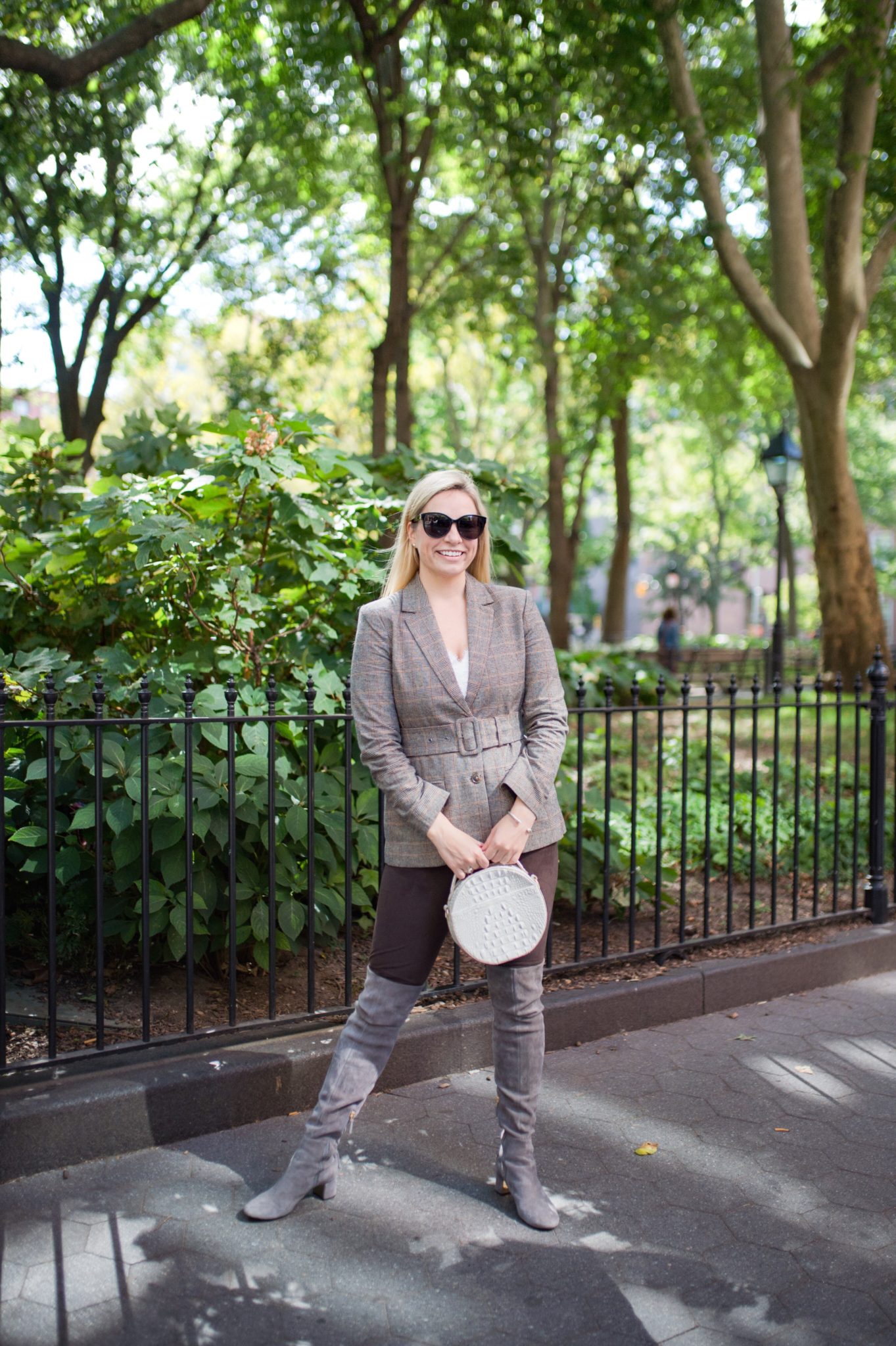 belted blazer