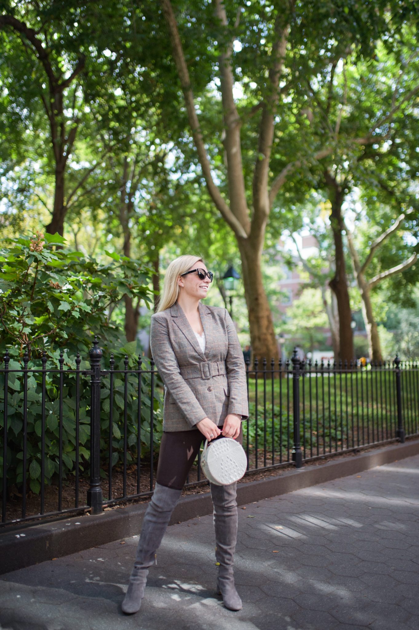 belted blazer