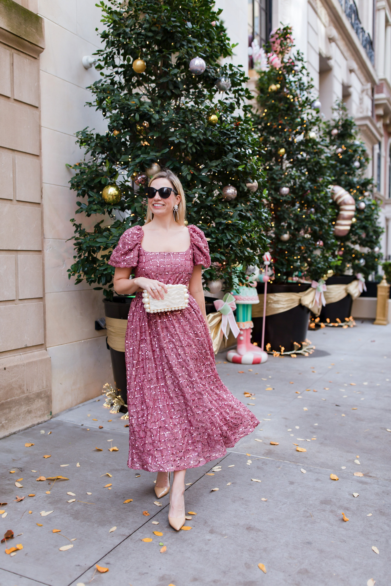 sequined dress