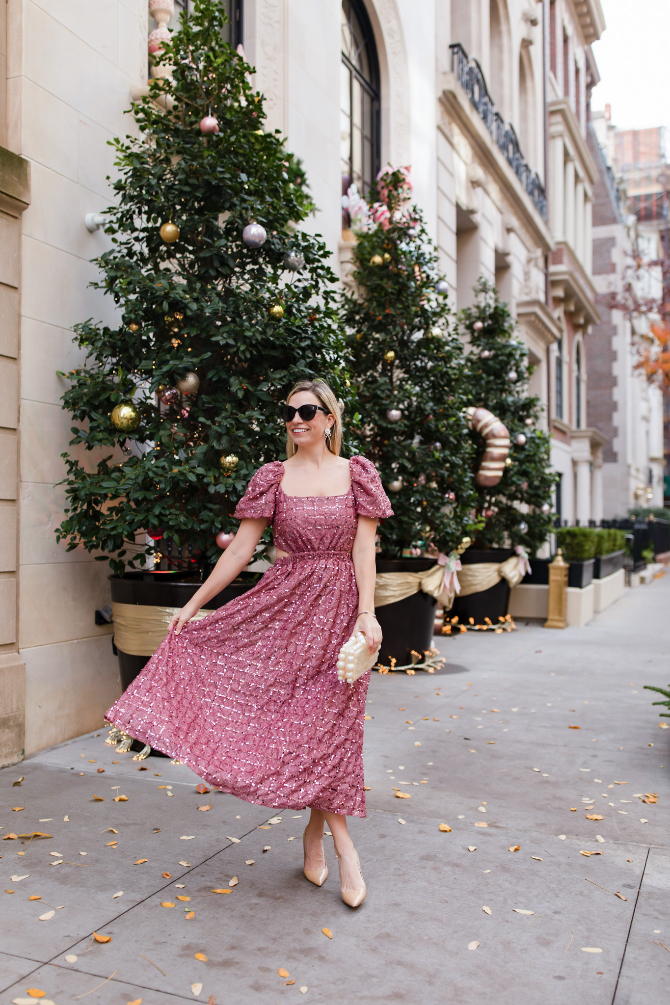 sequined dress