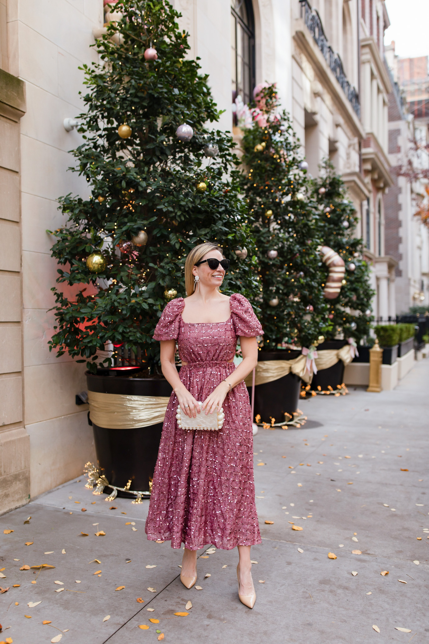 sequined dress