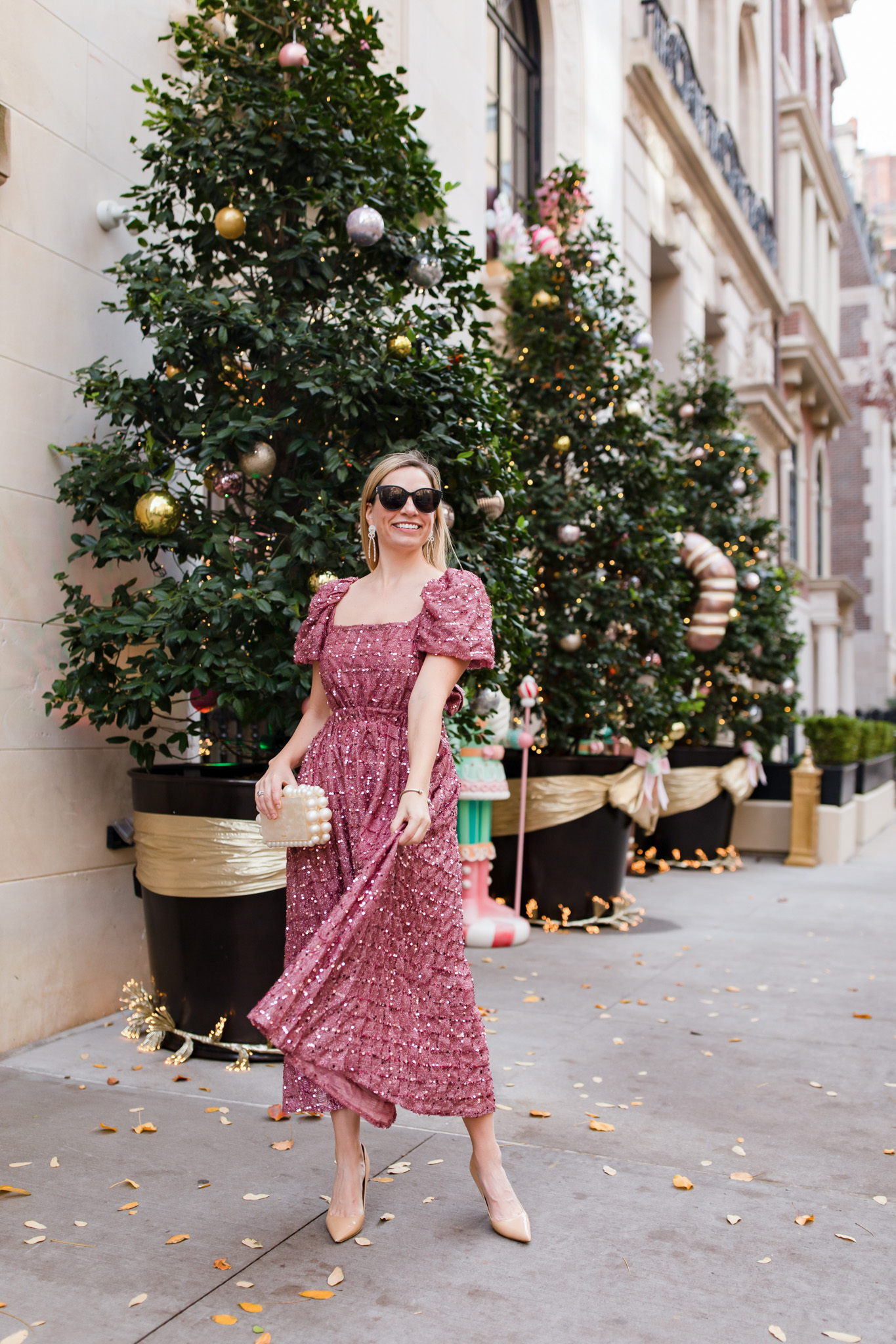 sequined dress