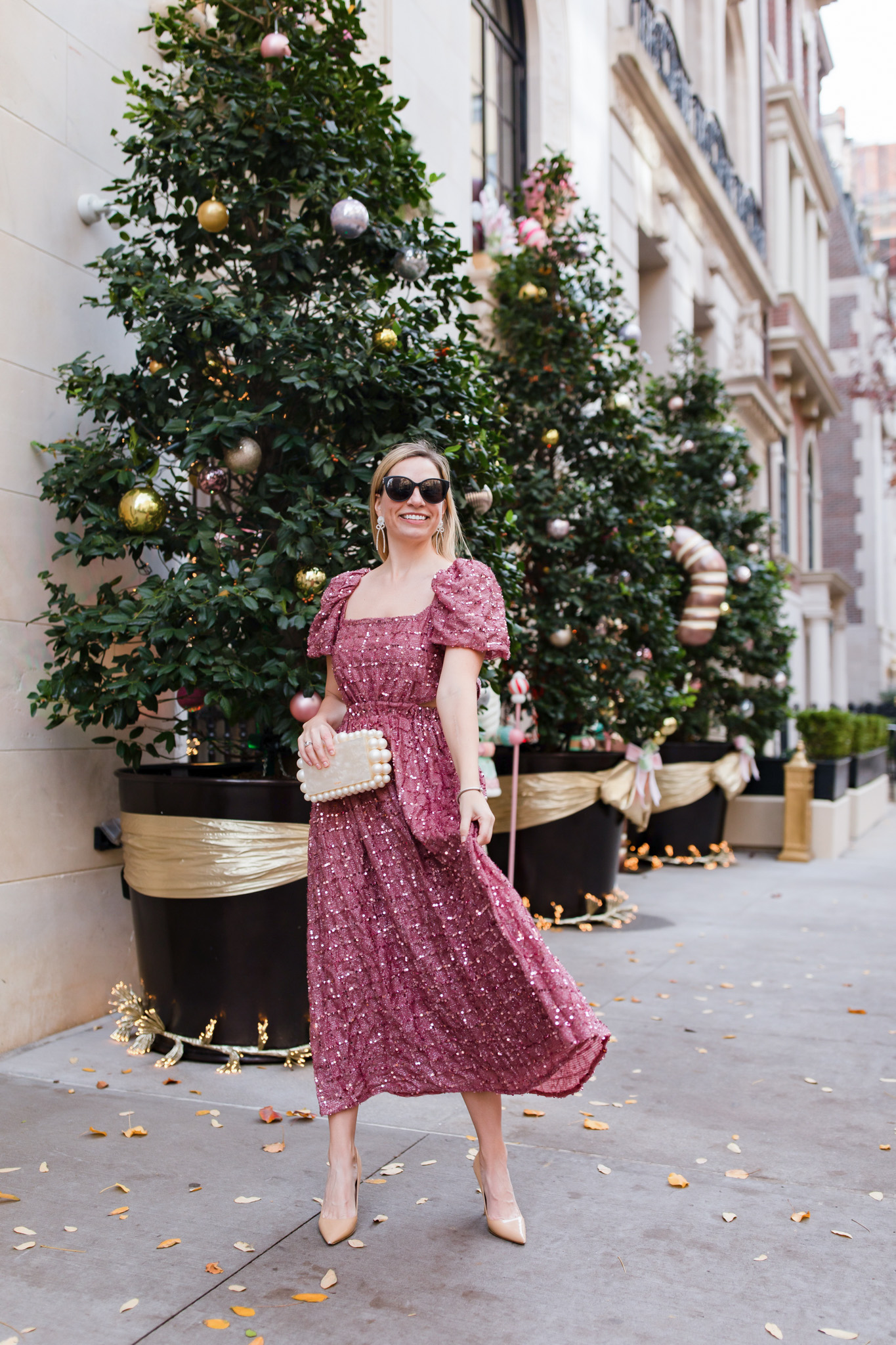 sequined dress